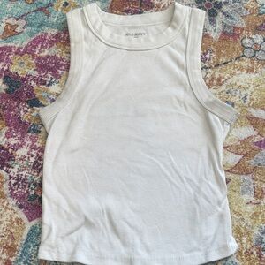 Old Navy White Ribbed Tank